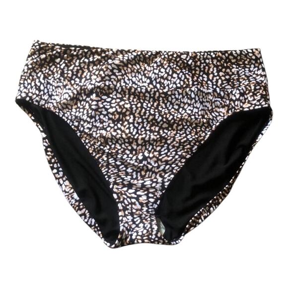 24th & Ocean Wild Instincts Stylish Mini Animal Print High Waist Bottom Size XXL - Picture 14 of 14